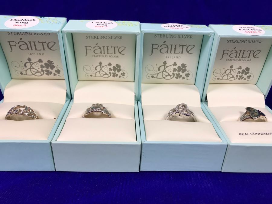 Failte Ireland Sterling Silver Rings By Solvar Jewelry Size 5 Retails $288 [Photo 2]