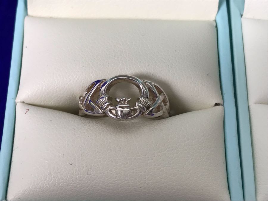 Failte Ireland Sterling Silver Rings By Solvar Jewelry Size 5 Retails $288 [Photo 6]