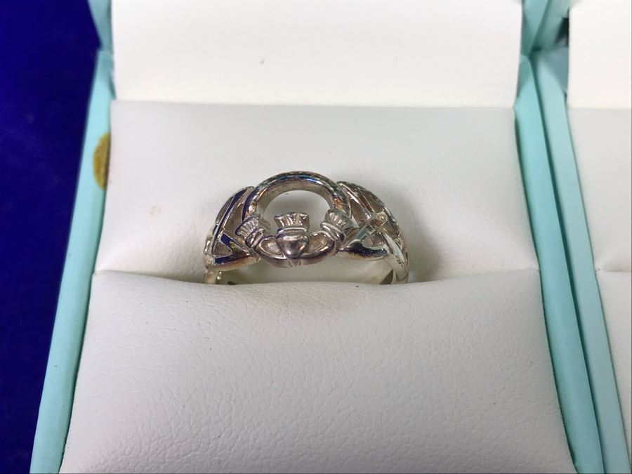 Failte Ireland Sterling Silver Rings By Solvar Jewelry Size 5 Retails $256 [Photo 5]
