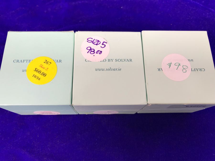 Failte Ireland Sterling Silver Rings By Solvar Jewelry Size 5 Retails $256 [Photo 8]