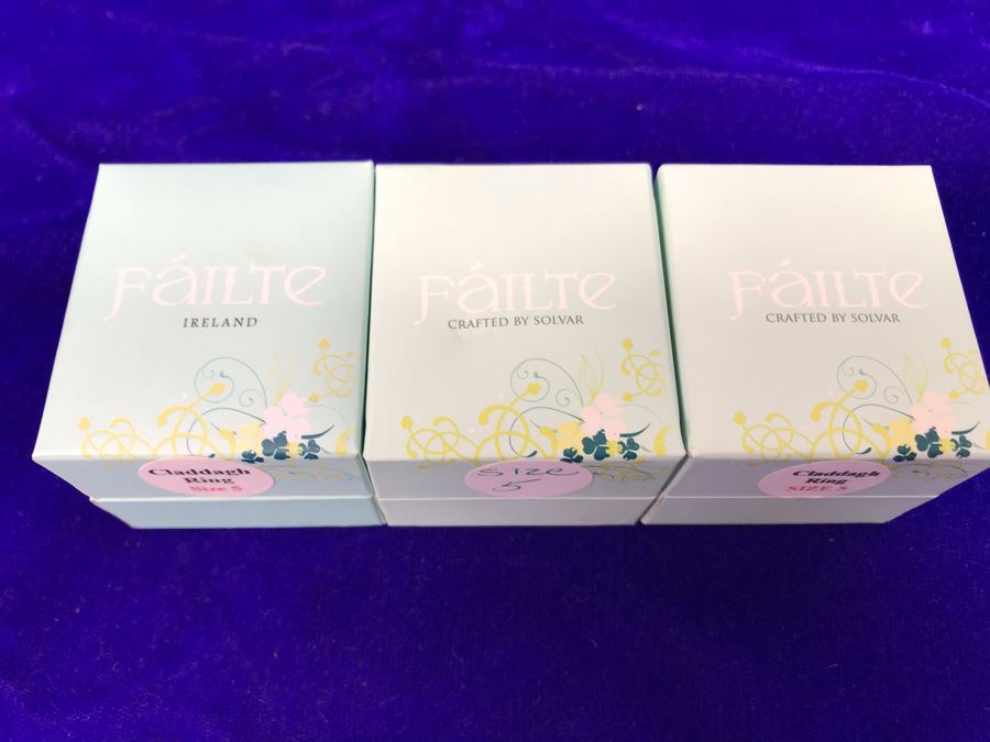 Failte Ireland Sterling Silver Rings By Solvar Jewelry Size 5 Retails $256 [Photo 7]