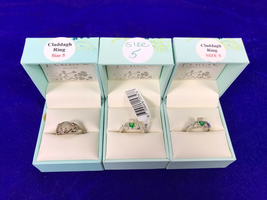 Failte Ireland Sterling Silver Rings By Solvar Jewelry Size 5 Retails $256 [Photo 6]