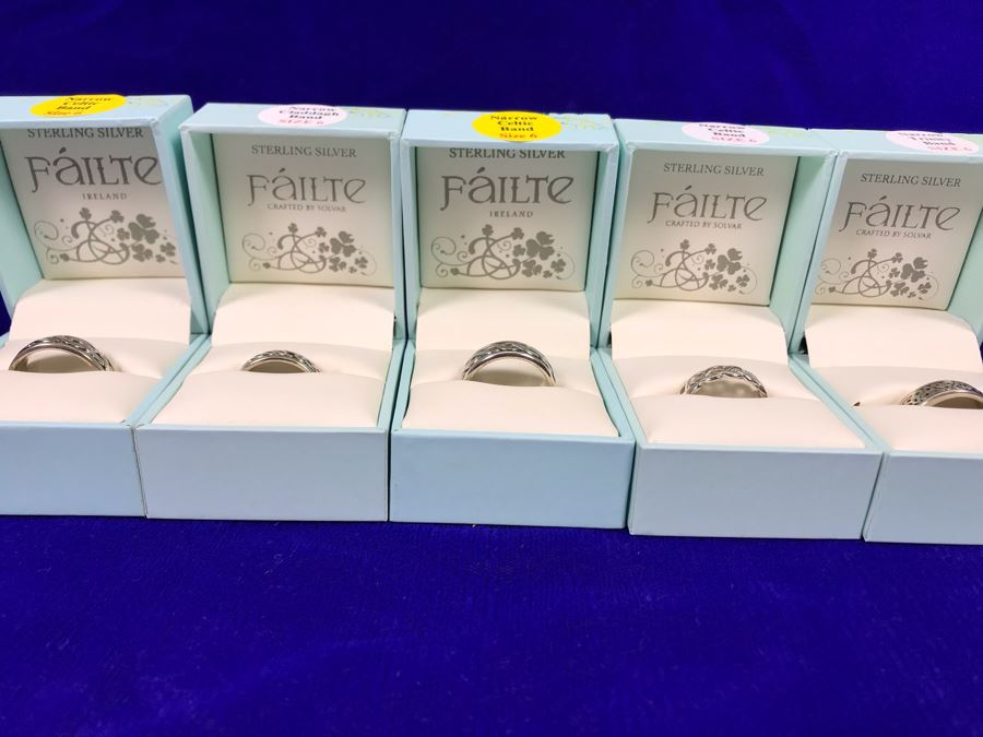 Failte Ireland Sterling Silver Rings By Solvar Jewelry Size 6 Retails $507 [Photo 2]