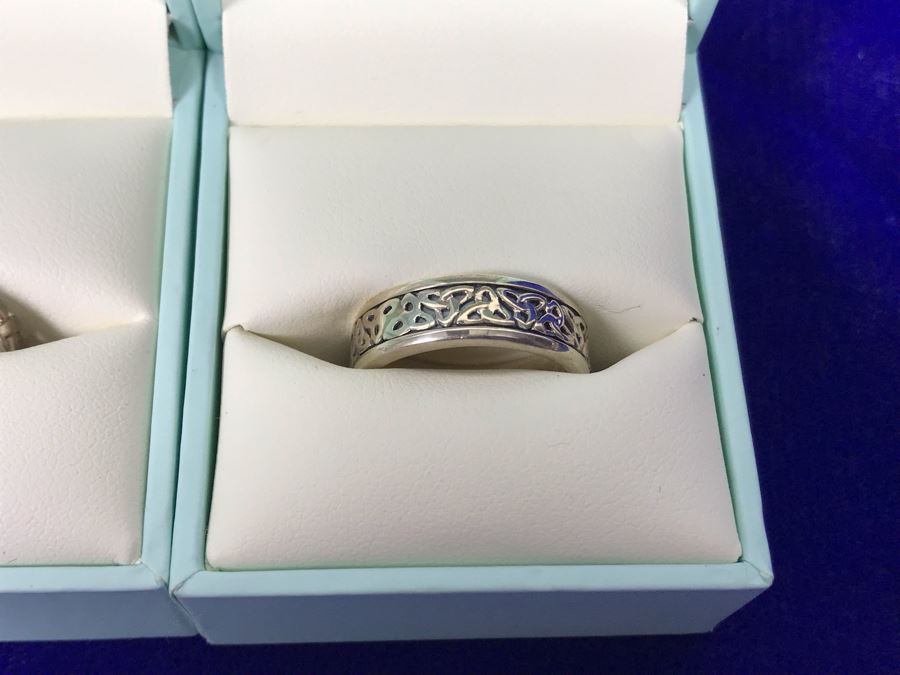 Failte Ireland Sterling Silver Rings By Solvar Jewelry Size 6 Retails $507 [Photo 3]