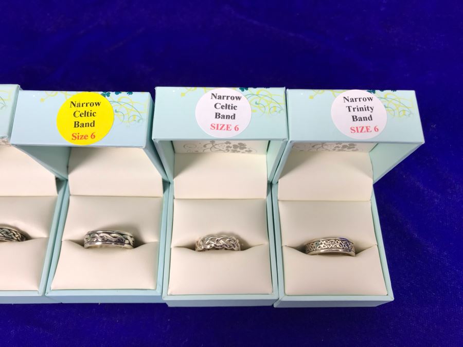 Failte Ireland Sterling Silver Rings By Solvar Jewelry Size 6 Retails $507 [Photo 8]