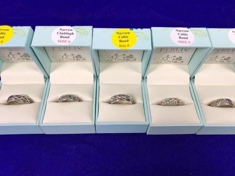 Failte Ireland Sterling Silver Rings By Solvar Jewelry Size 6 Retails $507