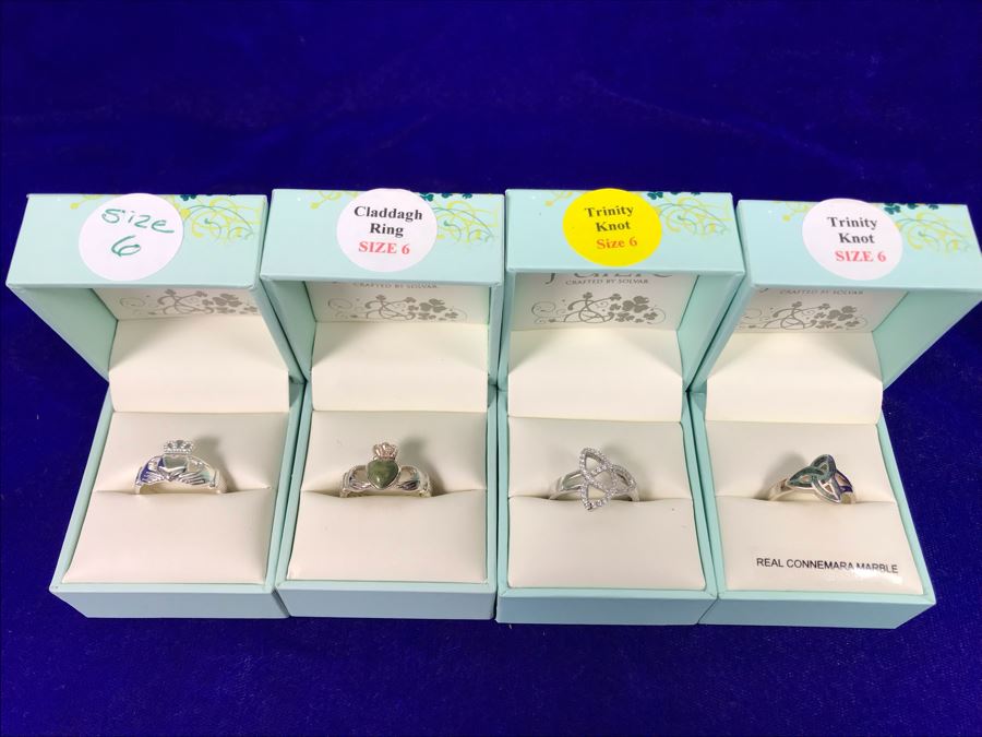 Failte Ireland Sterling Silver Rings By Solvar Jewelry Size 6 Retails $317 [Photo 8]