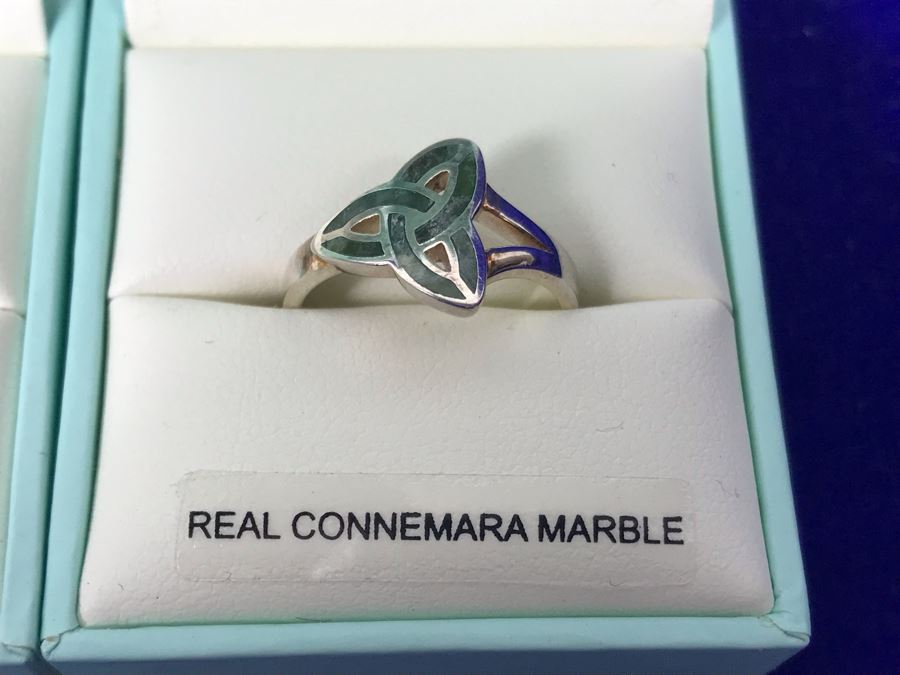 Failte Ireland Sterling Silver Rings By Solvar Jewelry Size 6 Retails $317 [Photo 3]
