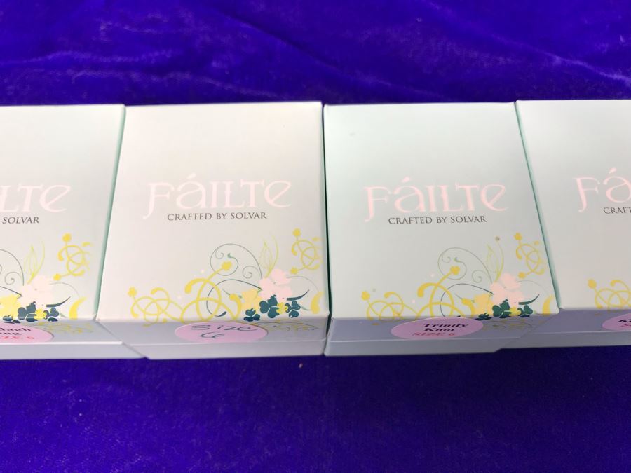 Failte Ireland Sterling Silver Rings By Solvar Jewelry Size 6 Retails $287 [Photo 8]