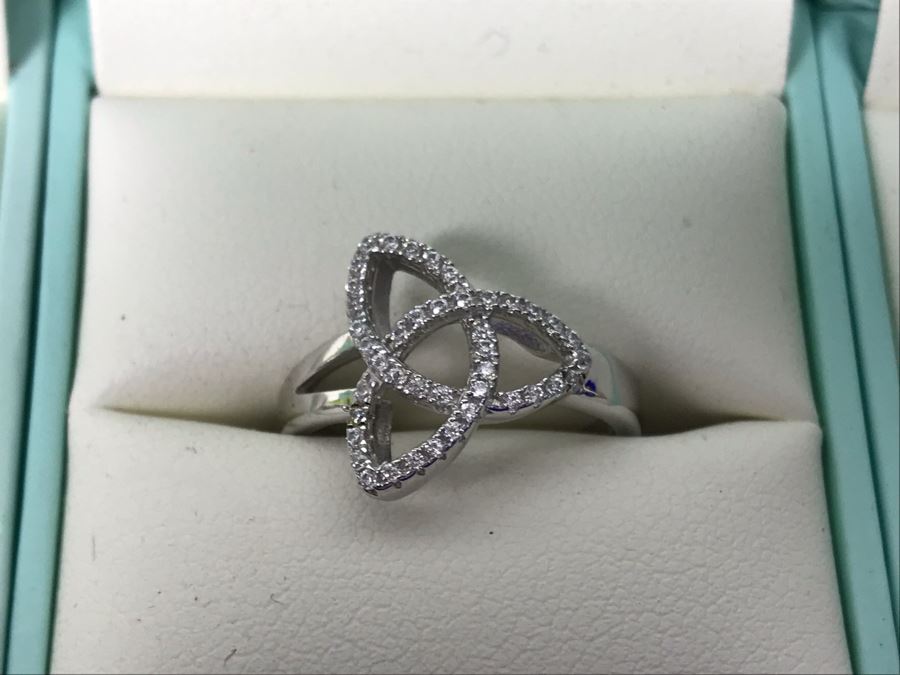 Failte Ireland Sterling Silver Rings By Solvar Jewelry Size 6 Retails $287 [Photo 3]