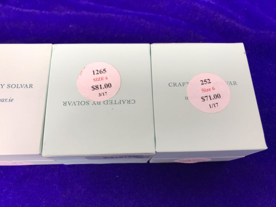 Failte Ireland Sterling Silver Rings By Solvar Jewelry Size 6 Retails $287 [Photo 10]