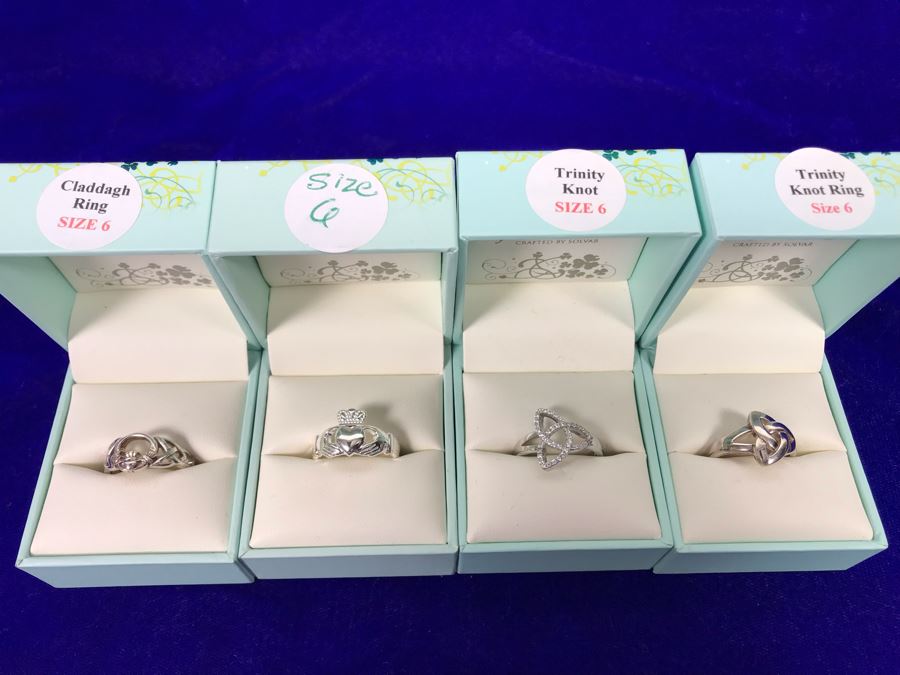 Failte Ireland Sterling Silver Rings By Solvar Jewelry Size 6 Retails $287 [Photo 7]