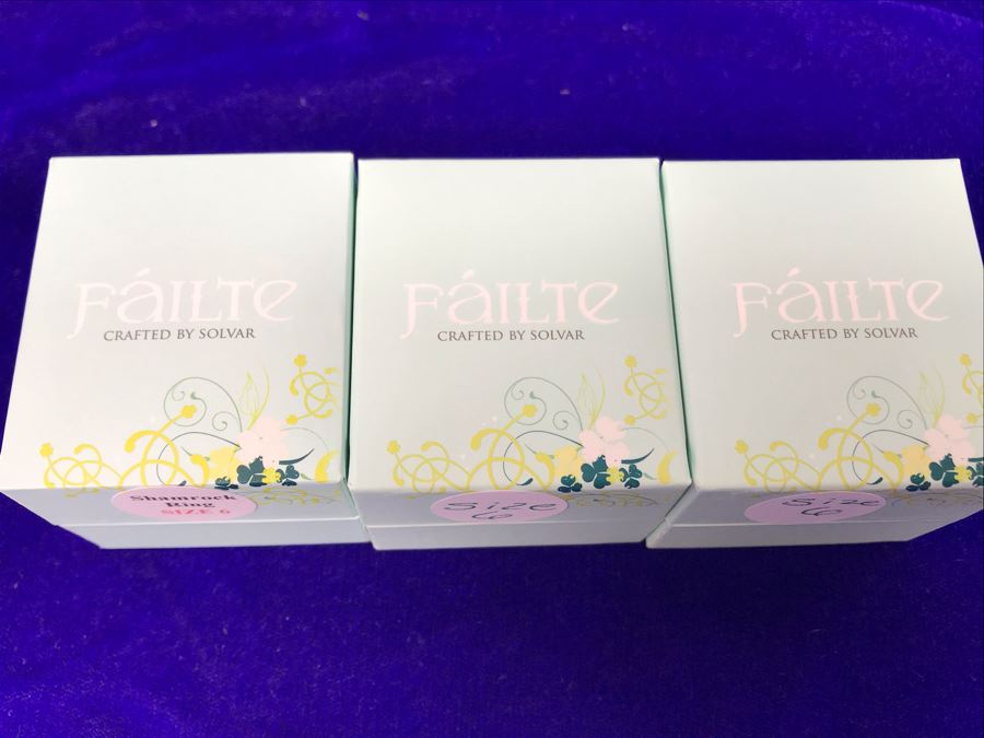 Failte Ireland Sterling Silver Rings By Solvar Jewelry Size 6 Retails $285 [Photo 7]