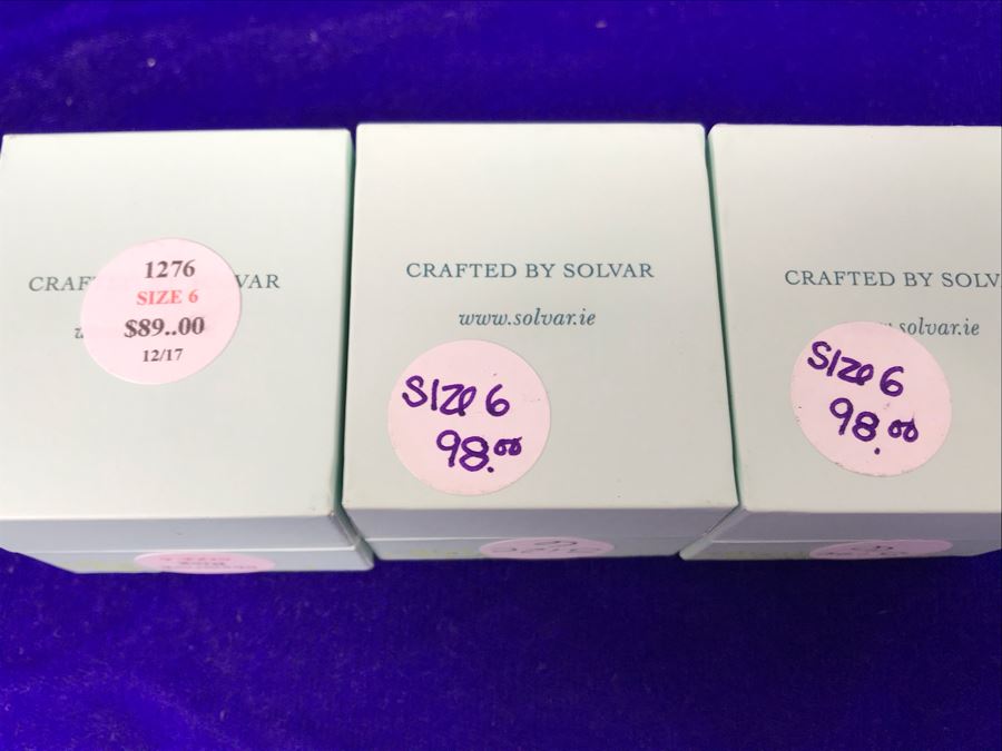 Failte Ireland Sterling Silver Rings By Solvar Jewelry Size 6 Retails $285 [Photo 8]