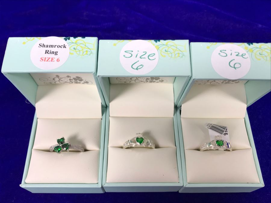 Failte Ireland Sterling Silver Rings By Solvar Jewelry Size 6 Retails $285 [Photo 6]