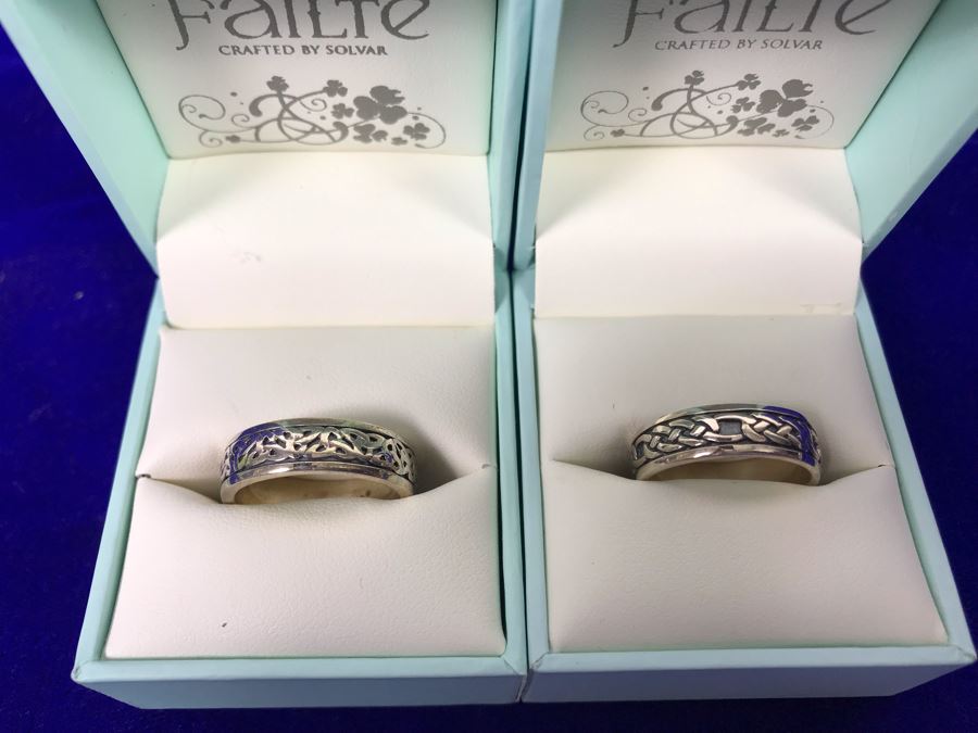 Failte Ireland Sterling Silver Rings By Solvar Jewelry Size 7 Retails $214 [Photo 1]