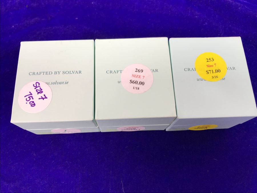 Failte Ireland Sterling Silver Rings By Solvar Jewelry Size 7 Retails $206 [Photo 9]