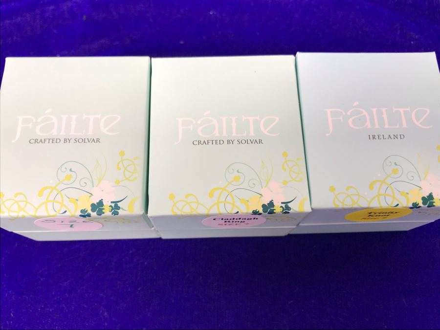 Failte Ireland Sterling Silver Rings By Solvar Jewelry Size 7 Retails $206 [Photo 8]