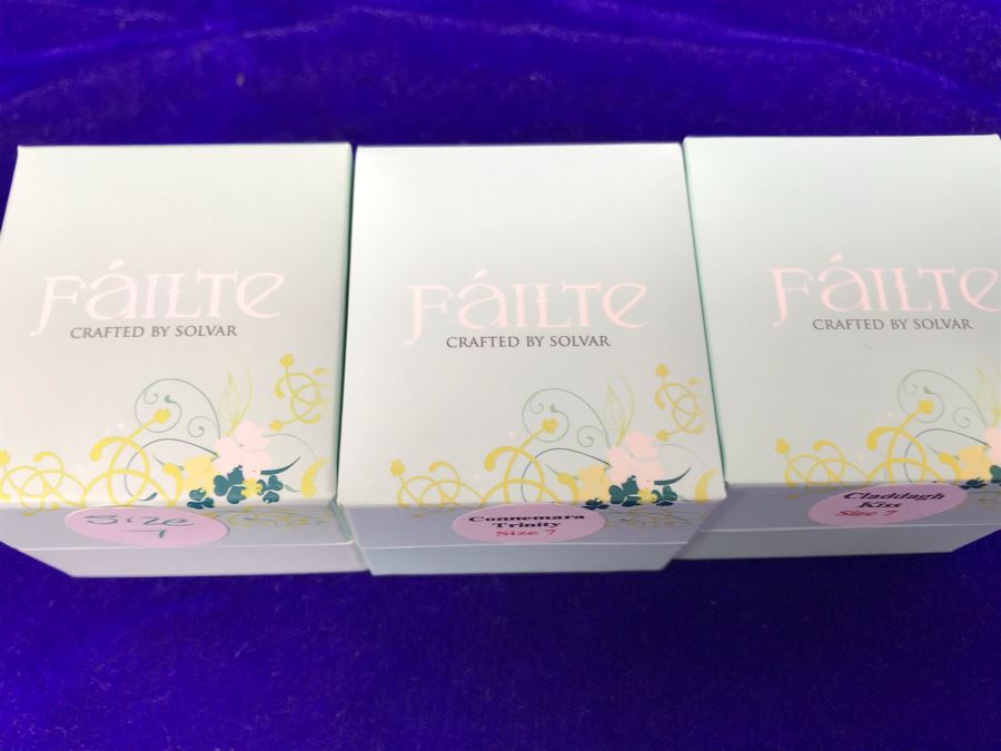 Failte Ireland Sterling Silver Rings By Solvar Jewelry Size 7 Retails $224 [Photo 7]