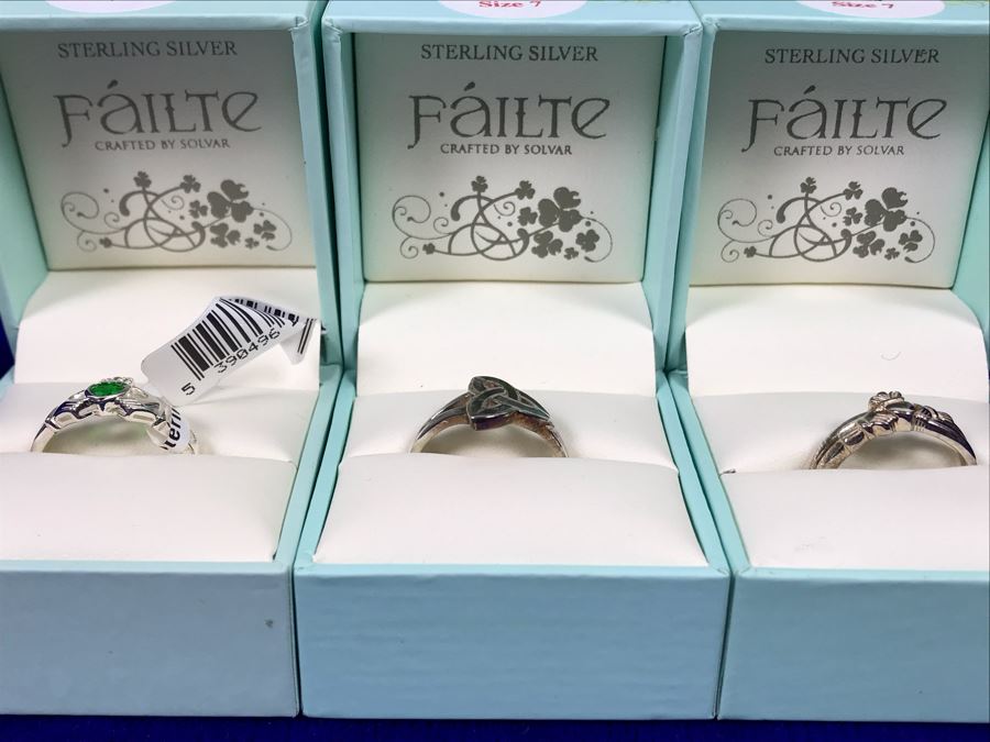 Failte Ireland Sterling Silver Rings By Solvar Jewelry Size 7 Retails $224 [Photo 2]