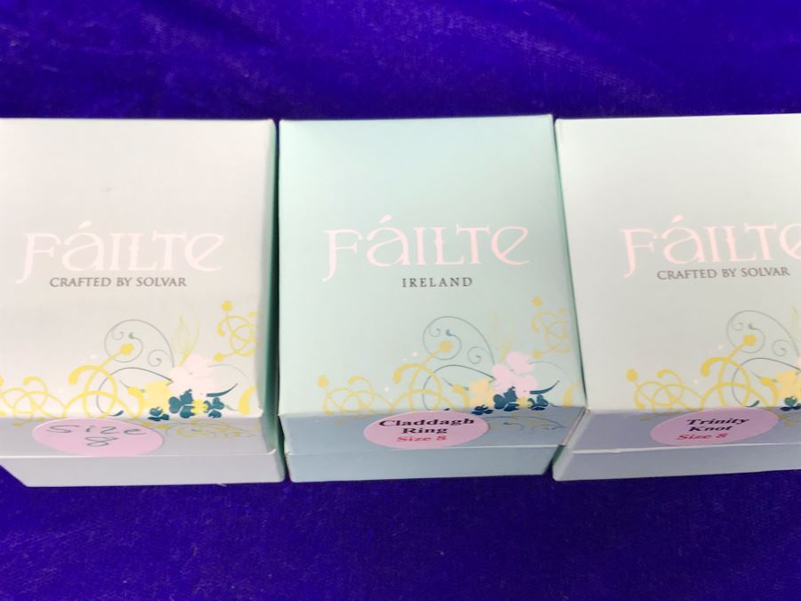 Failte Ireland Sterling Silver Rings By Solvar Jewelry Size 8 Retails $268 [Photo 8]