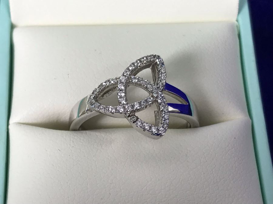 Failte Ireland Sterling Silver Rings By Solvar Jewelry Size 8 Retails $268 [Photo 7]