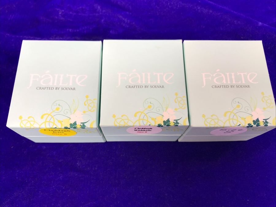 Failte Ireland Sterling Silver Rings By Solvar Jewelry Size 8 Retails $218 [Photo 7]