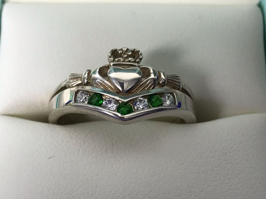 Failte Ireland Sterling Silver Rings By Solvar Jewelry Size 8 Retails $218 [Photo 3]