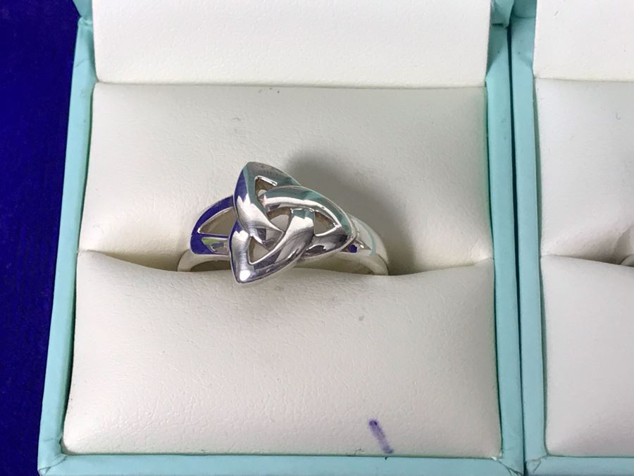 Failte Ireland Sterling Silver Rings By Solvar Jewelry Size 8 Retails $332 [Photo 6]