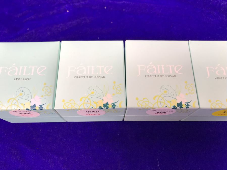 Failte Ireland Sterling Silver Rings By Solvar Jewelry Size 8 Retails $332 [Photo 8]