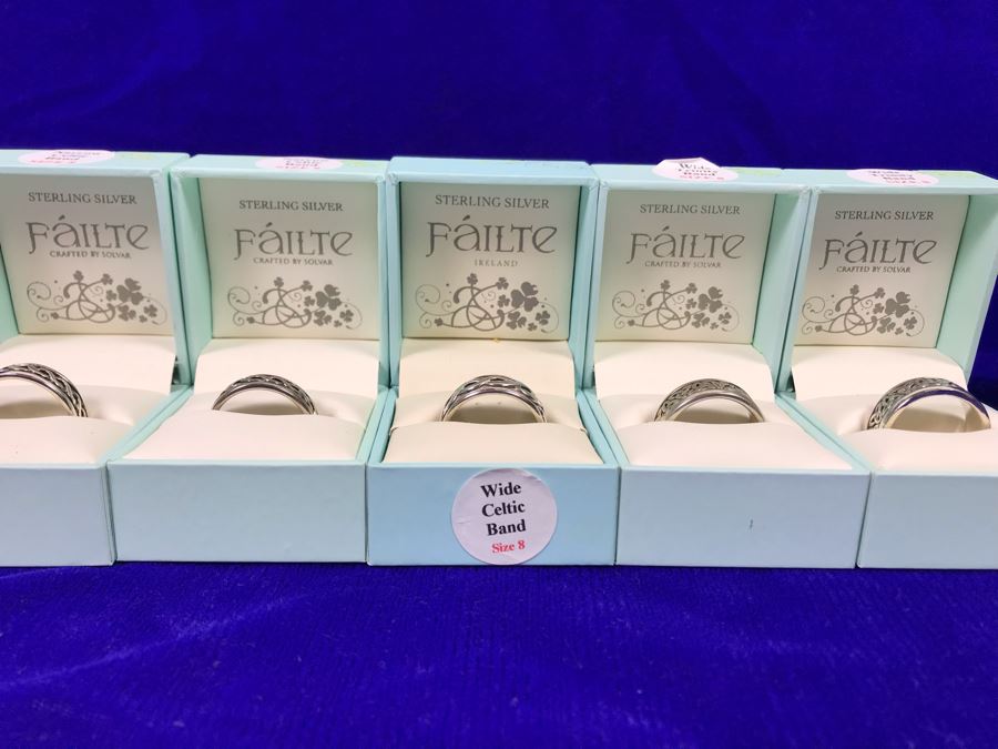Failte Ireland Sterling Silver Rings By Solvar Jewelry Size 8 Retails $607 [Photo 8]