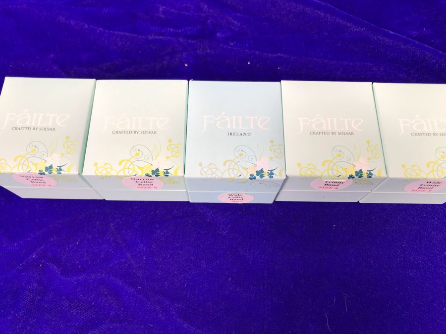 Failte Ireland Sterling Silver Rings By Solvar Jewelry Size 8 Retails $607 [Photo 9]