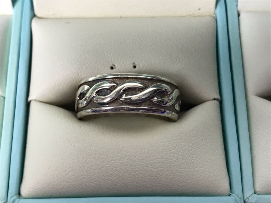 Failte Ireland Sterling Silver Rings By Solvar Jewelry Size 8 Retails $607 [Photo 2]