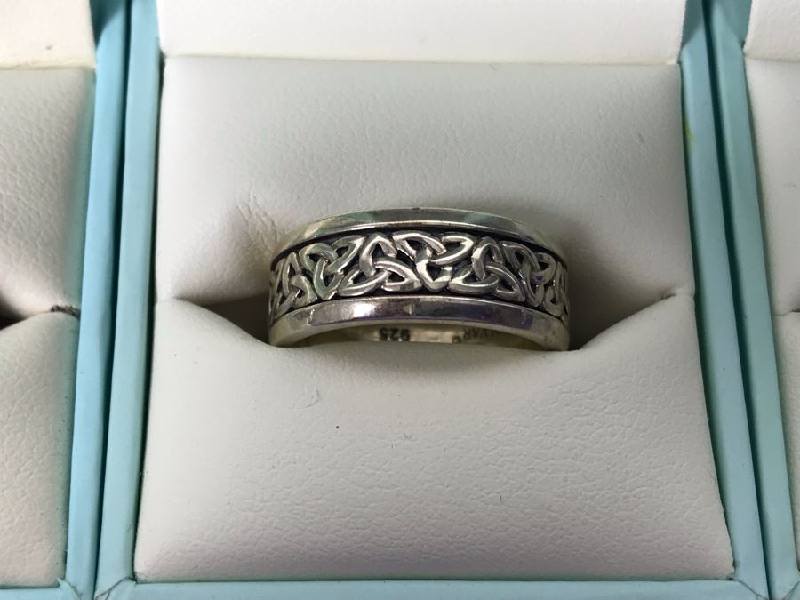 Failte Ireland Sterling Silver Rings By Solvar Jewelry Size 8 Retails $607 [Photo 3]