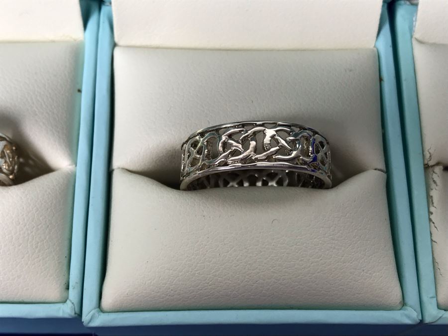 Failte Ireland Sterling Silver Rings By Solvar Jewelry Size 9 Retails $330 [Photo 6]