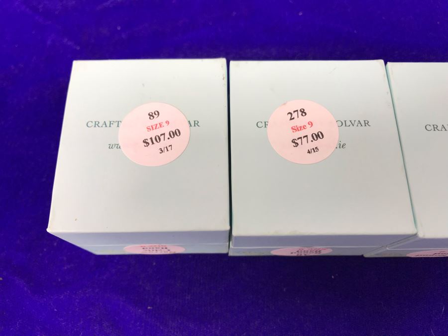 Failte Ireland Sterling Silver Rings By Solvar Jewelry Size 9 Retails $330 [Photo 10]