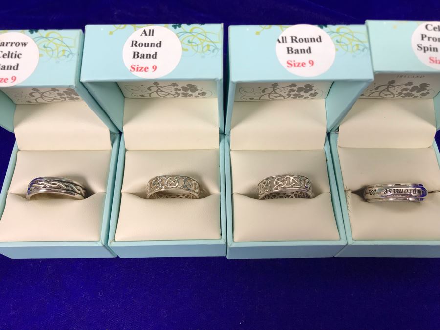 Failte Ireland Sterling Silver Rings By Solvar Jewelry Size 9 Retails $330 [Photo 2]