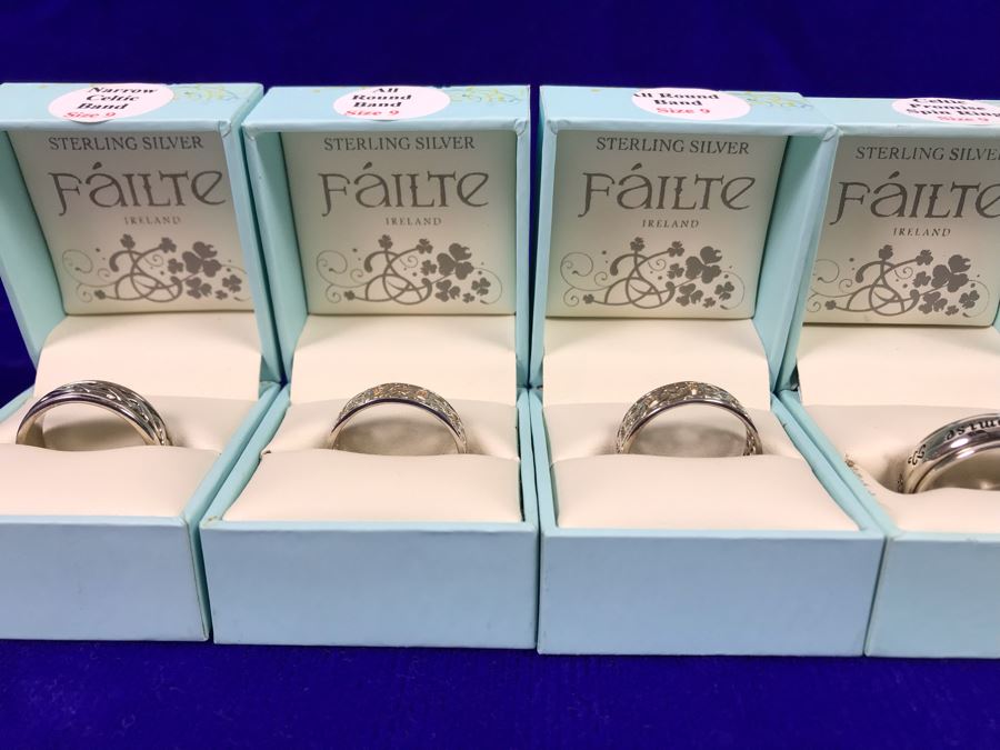 Failte Ireland Sterling Silver Rings By Solvar Jewelry Size 9 Retails $330 [Photo 3]