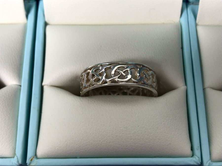 Failte Ireland Sterling Silver Rings By Solvar Jewelry Size 9 Retails $330 [Photo 5]