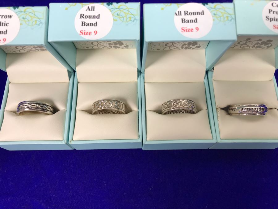 Failte Ireland Sterling Silver Rings By Solvar Jewelry Size 9 Retails $330 [Photo 1]