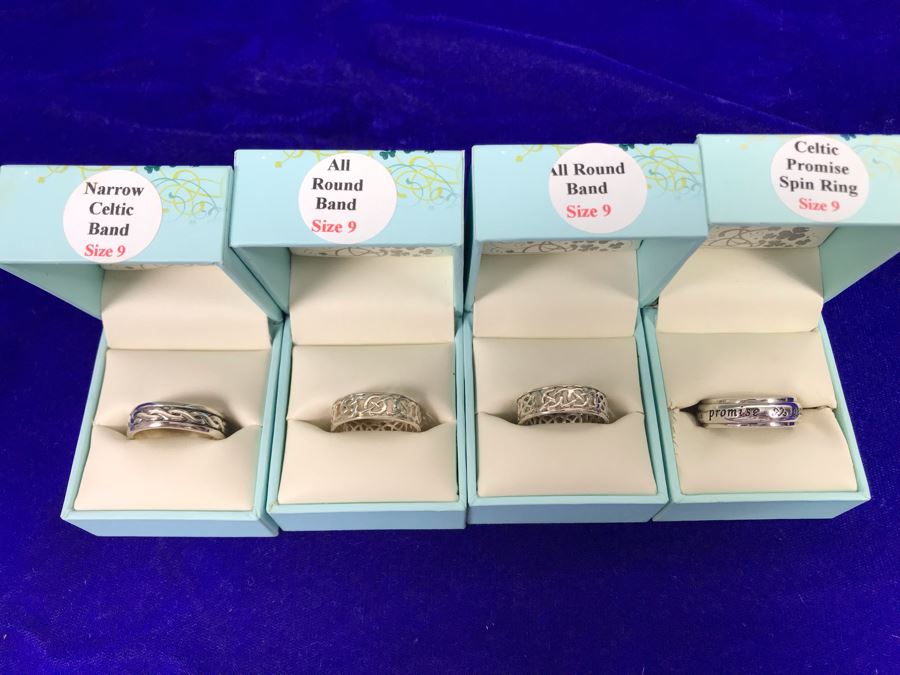 Failte Ireland Sterling Silver Rings By Solvar Jewelry Size 9 Retails $330 [Photo 8]