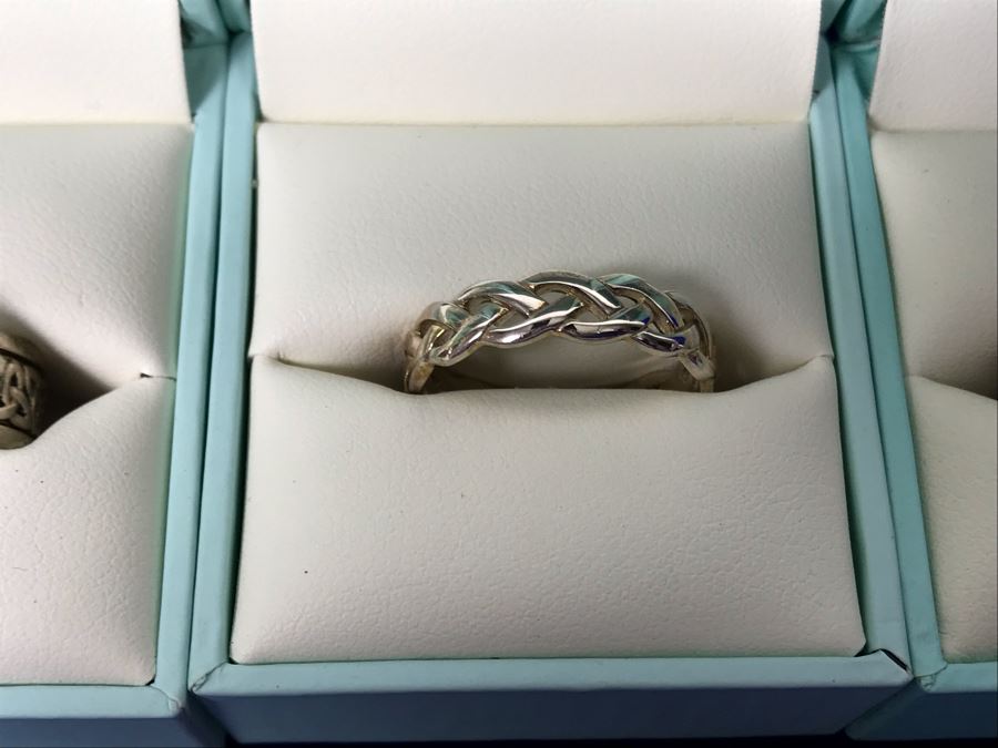 Failte Ireland Sterling Silver Rings By Solvar Jewelry Size 9 Retails $427 [Photo 6]