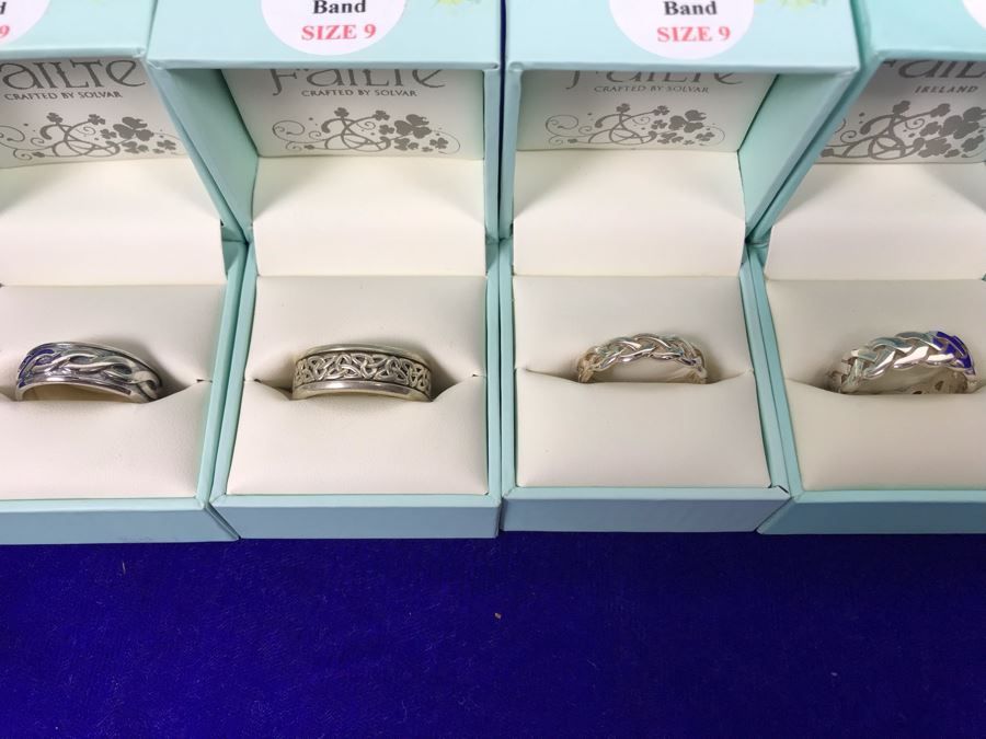 Failte Ireland Sterling Silver Rings By Solvar Jewelry Size 9 Retails $427 [Photo 2]