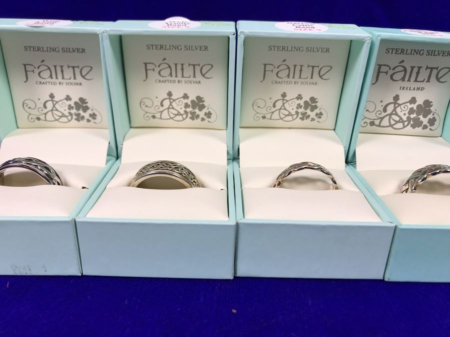 Failte Ireland Sterling Silver Rings By Solvar Jewelry Size 9 Retails $427 [Photo 3]