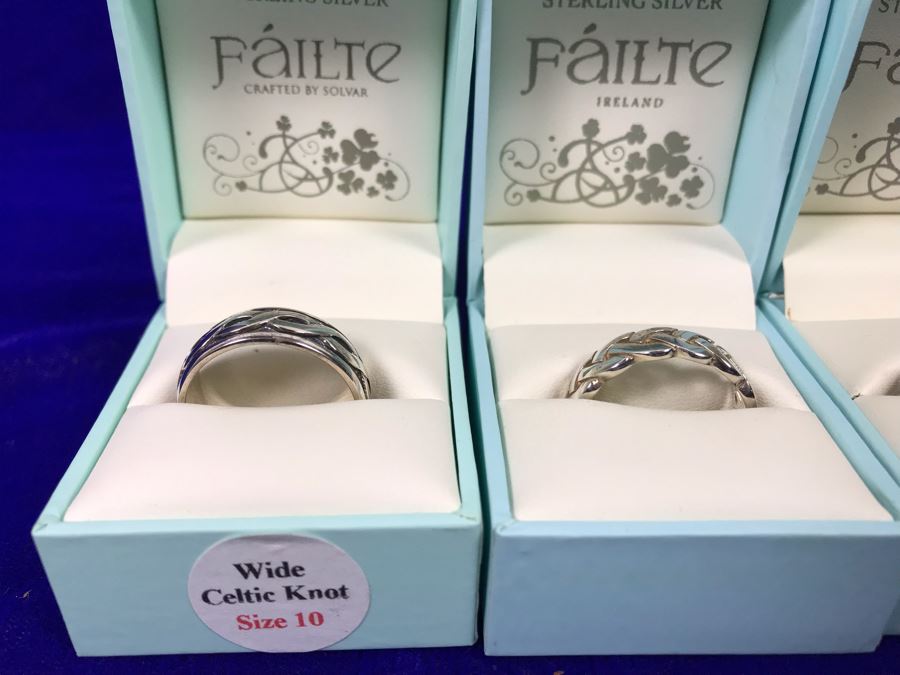 Failte Ireland Sterling Silver Rings By Solvar Jewelry Size 10 Retails $285 [Photo 7]