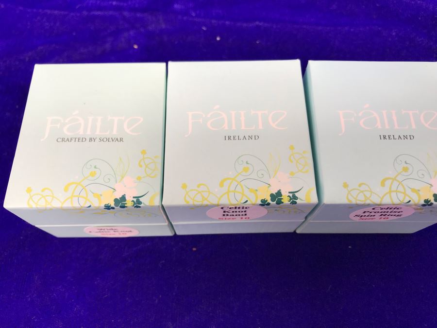 Failte Ireland Sterling Silver Rings By Solvar Jewelry Size 10 Retails $285 [Photo 8]