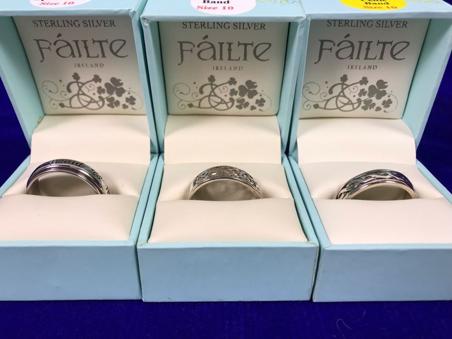Failte Ireland Sterling Silver Rings By Solvar Jewelry Size 10 Retails $253 [Photo 2]