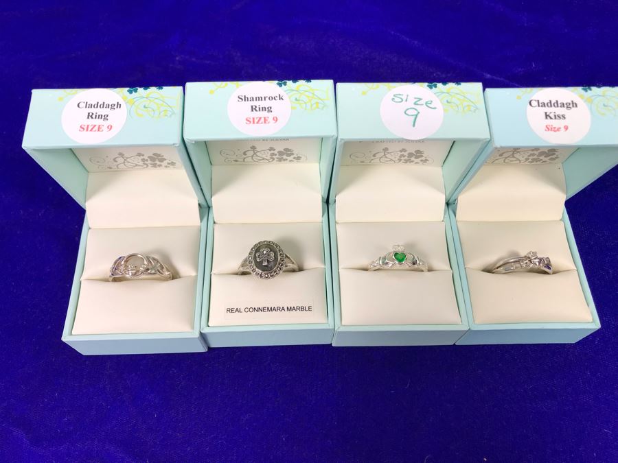 Failte Ireland Sterling Silver Rings By Solvar Jewelry Size 9 Retails $321 [Photo 7]
