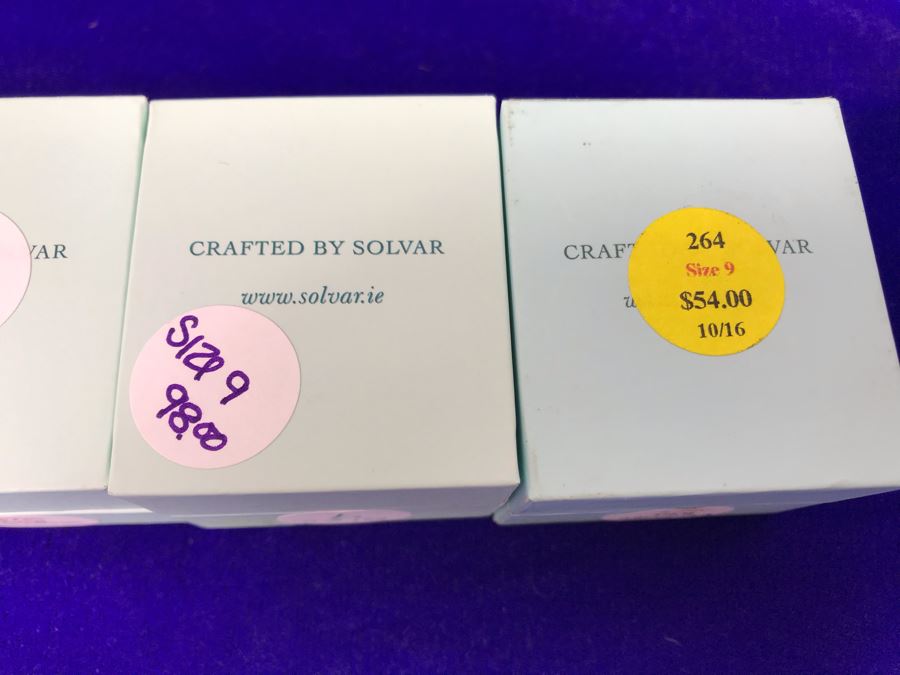 Failte Ireland Sterling Silver Rings By Solvar Jewelry Size 9 Retails $321 [Photo 10]