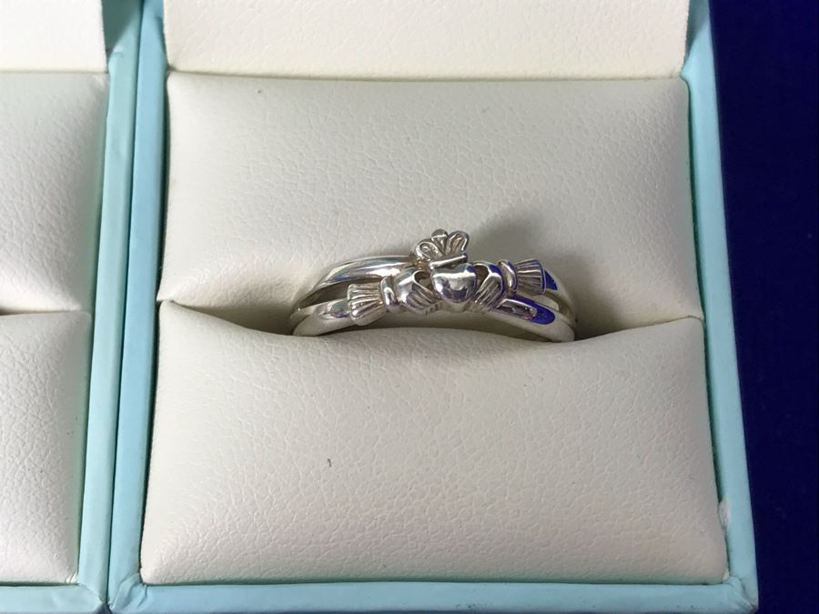 Failte Ireland Sterling Silver Rings By Solvar Jewelry Size 9 Retails $321 [Photo 5]